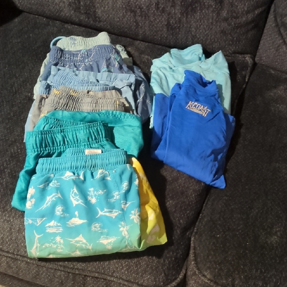 Boys Rash Guard X2 And Swim Shorts Set X6